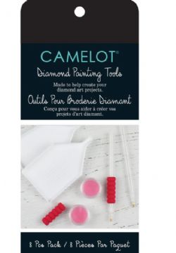 DIAMOND DOTZ CAMELOT - ENSEMBLE DE 8 OUTILS DE PEINTURE POUR PEINTURE DIAMANT